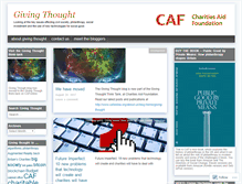 Tablet Screenshot of givingthought.org